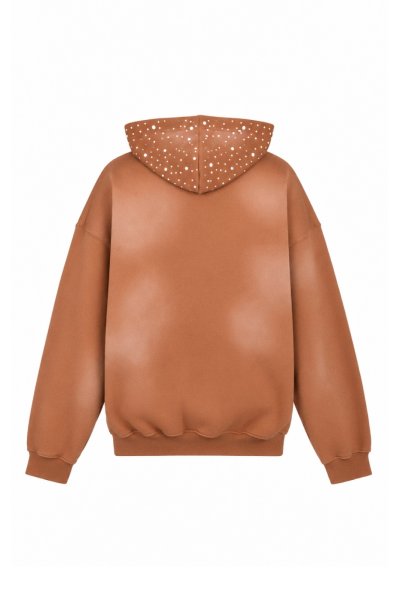 画像2: BREATH (PEARL STUDS ZIP HOODIE) BROWN (2)