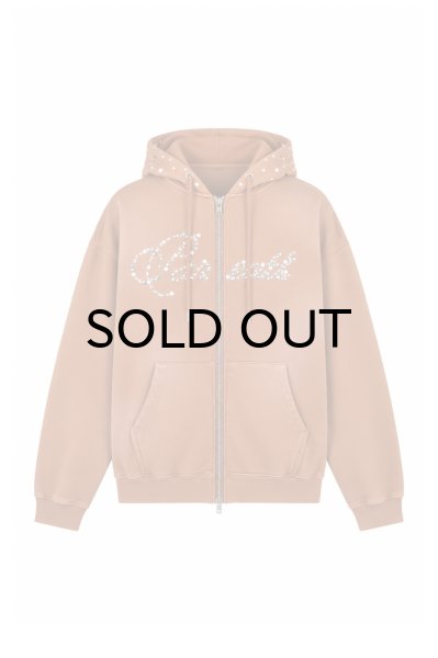 画像1: BREATH (PEARL STUDS ZIP HOODIE) BROWN (1)