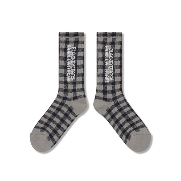 画像3: BLACK EYE PATCH (CHECKED HWC SOCKS) GRAY (3)