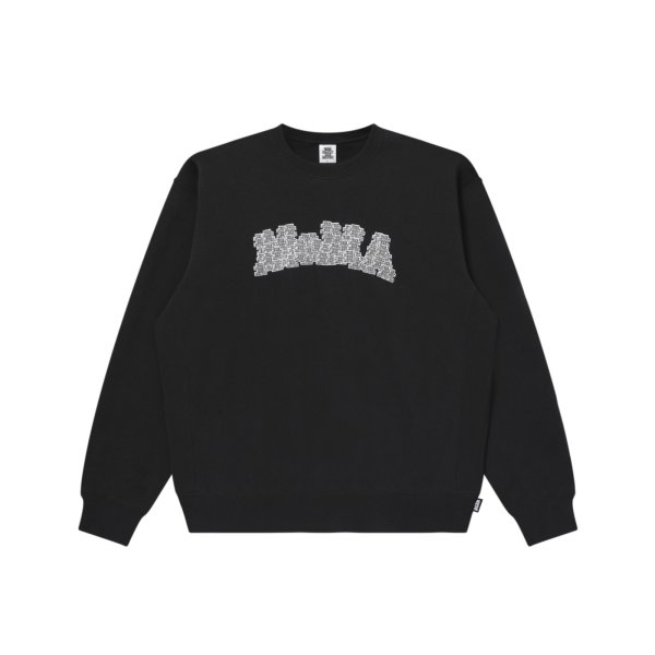 画像1: BLACK EYE PATCH (OG LABEL MUSEUM LOGO CREW SWEAT) BLACK (1)