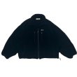 画像1: DAIRIKU ("BIG SLEEVE" ZIP UP FLEECE JACKET) BLACK (1)