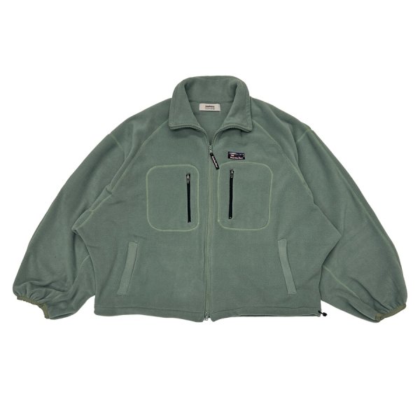 画像1: DAIRIKU ("BIG SLEEVE" ZIP UP FLEECE JACKET) MINT GREEN (1)