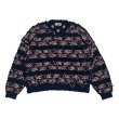 画像1: DAIRIKU ("ODD HOTEL'S CARPET" V-NECK PULLOVER KNIT) NAVY (1)