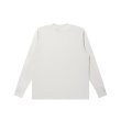 画像1: BLACK EYE PATCH (RIB EMBROIDERED THERMAL L/S TEE) OFF WHITE (1)