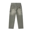 画像2: BLACK EYE PATCH (WASHED PAINTER DUCK PANTS) OLIVE (2)