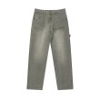 画像1: BLACK EYE PATCH (WASHED PAINTER DUCK PANTS) OLIVE (1)