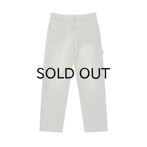 画像1: BLACK EYE PATCH (WASHED PAINTER DUCK PANTS) OLIVE (1)