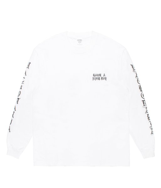 画像1: WACKO MARIA (WASHED HEAVY WEIGHT CREW NECK LONG SLEEVE T-SHIRT TYPE-3) WHITE (1)