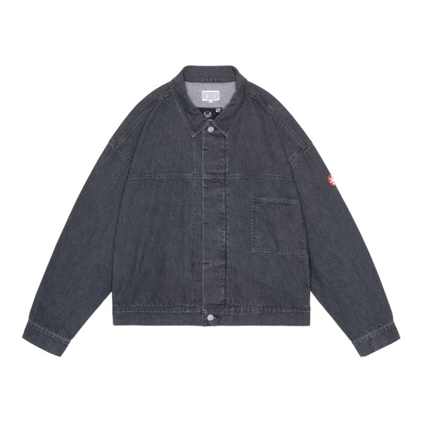 画像1: C.E (BLACK NEP DENIM TRUCKER JACKET) GREY (1)