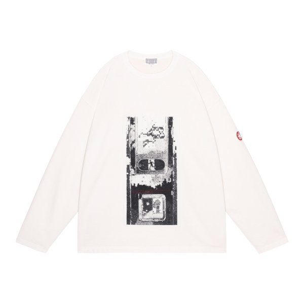 画像1: C.E (WASHED AS hydroDW LONG SLEEVE) WHITE (1)