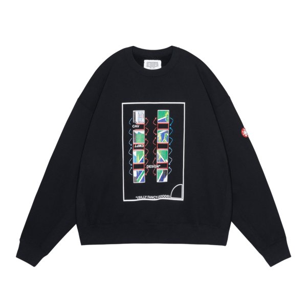 画像1: C.E (MD Charged CREW NECK) BLACK (1)