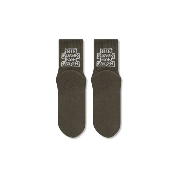 画像2: BLACK EYE PATCH (OG LABEL SHORT SOCKS) OLIVE (2)