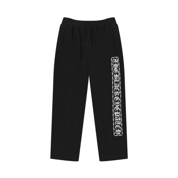画像1: BLACK EYE PATCH (BARBED WIRE LOGO KOBE TERRY SWEAT PANTS) BLACK (1)