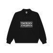 画像1: BLACK EYE PATCH (BARBED WIRE LOGO KOBE TERRY HALF ZIP SWEAT) BLACK (1)