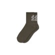 画像1: BLACK EYE PATCH (OG LABEL SHORT SOCKS) OLIVE (1)