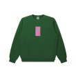 画像1: BLACK EYE PATCH (HWC LABEL CREW SWEAT) GREEN (1)