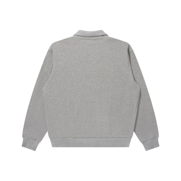 画像2: BLACK EYE PATCH (BARBED WIRE LOGO KOBE TERRY HALF ZIP SWEAT) H.GRAY (2)