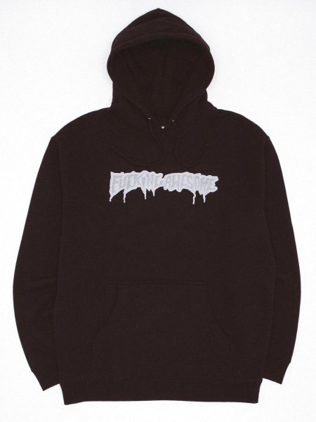 画像1: FUCKING AWESOME (REFLECTIVE DRIP LOGO HOODIE) BLACK (1)
