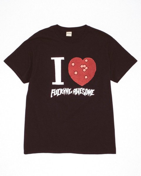 画像1: FUCKING AWESOME (I HEART FA TEE) BLACK (1)
