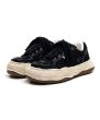画像1: Maison MIHARA YASUHIRO ("OLIVER" RIPPING CANVAS LOW-TOP SNEAKERS) BLACK (1)