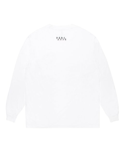 画像2: WACKO MARIA (WASHED HEAVY WEIGHT CREW NECK LONG SLEEVE T-SHIRT TYPE-2) WHITE (2)