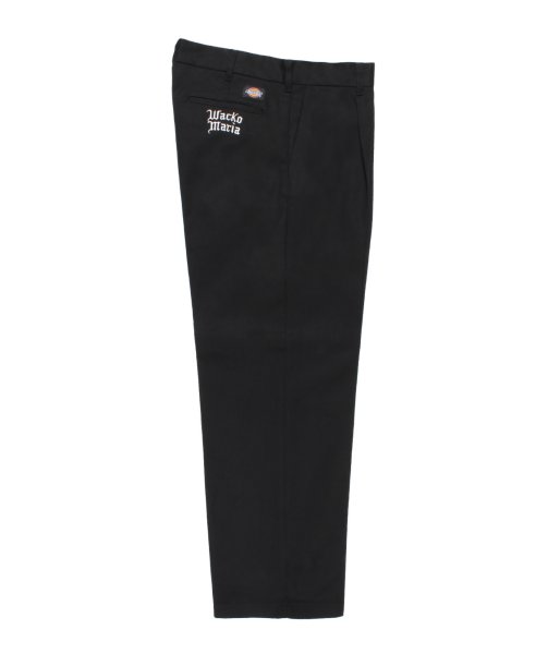 画像1: WACKO MARIA (DICKIES PLEATED TROUSERS) BLACK (1)
