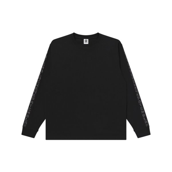 画像1: BLACK EYE PATCH (KANJI TAPED HEAVYWEIGHT L/S TEE) BLACK (1)