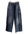 画像1: KAMIYA (Embroidered Wide Sweat Pants) BLACK (1)