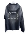 画像1: KAMIYA ("GREATNESS ACT-COOL" Embroidered Zip-up Hoodie) BLACK (1)