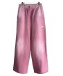 画像1: KAMIYA (Embroidered Wide Sweat Pants) WINE (1)