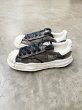 画像2: Maison MIHARA YASUHIRO ("BLAKEY" BLEACHED CANVAS LOW-TOP SNEAKER) BLACK (2)