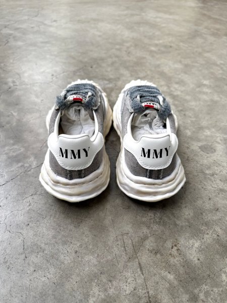 画像3: Maison MIHARA YASUHIRO ("BLAKEY" BLEACHED CANVAS LOW-TOP SNEAKER) GRAY (3)