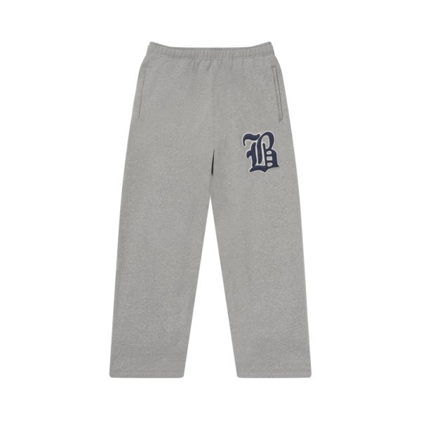 画像1: BLACK EYE PATCH (BIG B PATCH BAGGY SWEAT PANTS) H.GRAY (1)