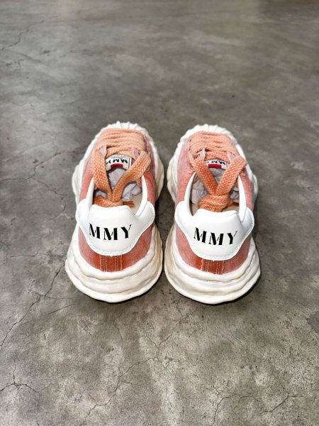 画像3: Maison MIHARA YASUHIRO ("BLAKEY" BLEACHED CANVAS LOW-TOP SNEAKER) ORANGE (3)