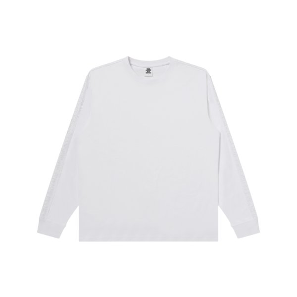 画像1: BLACK EYE PATCH (KANJI TAPED HEAVYWEIGHT L/S TEE) WHITE (1)