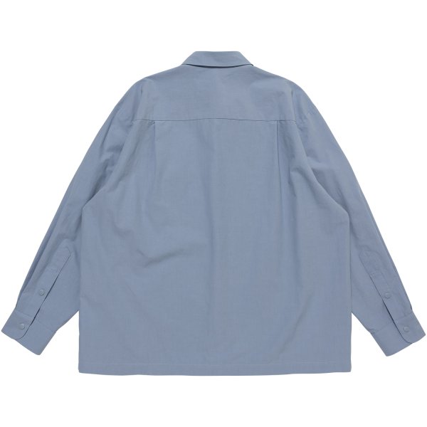 画像2: LQQK STUDIO (SOFT TYPEWRITER SNAP BUTTON SHIRT) BLUE (2)