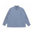 画像1: LQQK STUDIO (SOFT TYPEWRITER SNAP BUTTON SHIRT) BLUE (1)