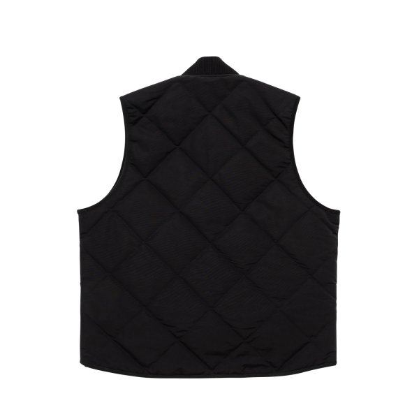 画像2: LQQK STUDIO (CORDURA NYLON QUILTED ZIP VEST) BLACK (2)