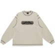 画像1: LQQK STUDIO (GRAPHIC STITCH CREWNECK) LIGHT GREY (1)