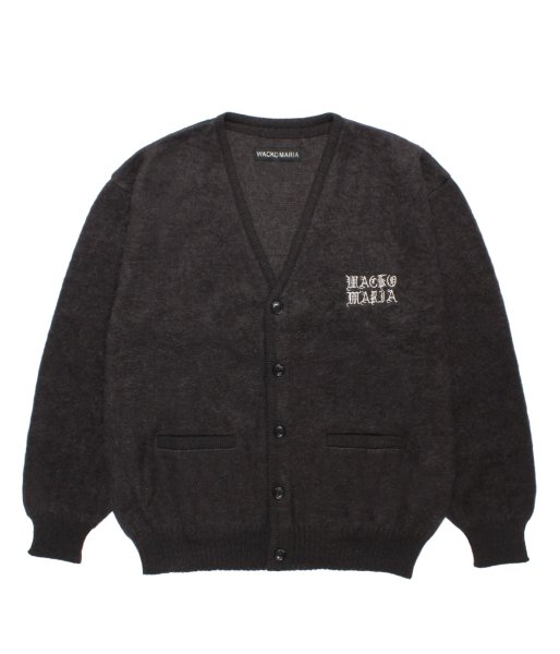 画像1: WACKO MARIA (MOHAIR CARDIGAN) CHARCOAL (1)