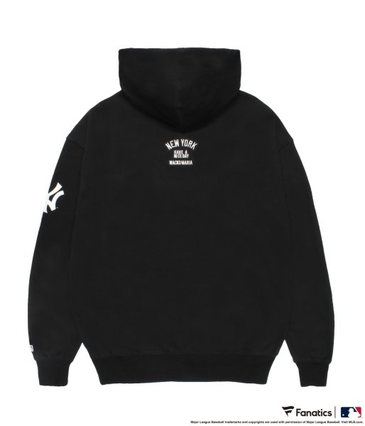 画像2: WACKO MARIA (MLB / HEAVY WEIGHT HOODED SWEAT SHIRT TYPE-1) BLACK (2)