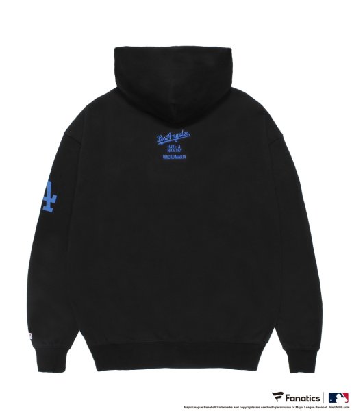 画像2: WACKO MARIA (MLB / HEAVY WEIGHT HOODED SWEAT SHIRT TYPE-2) BLACK (2)