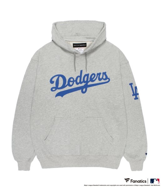画像1: WACKO MARIA (MLB / HEAVY WEIGHT HOODED SWEAT SHIRT TYPE-2) GRAY (1)