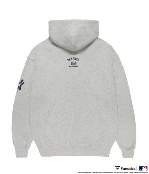 画像2: WACKO MARIA (MLB / HEAVY WEIGHT HOODED SWEAT SHIRT TYPE-1) GRAY (2)