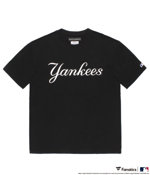 画像1: WACKO MARIA (MLB / CREW NECK T-SHIRTS TYPE-1) BLACK (1)