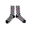画像1: SAINT Mxxxxxx (SOCKS_CHECK) BLK-WHITE (1)