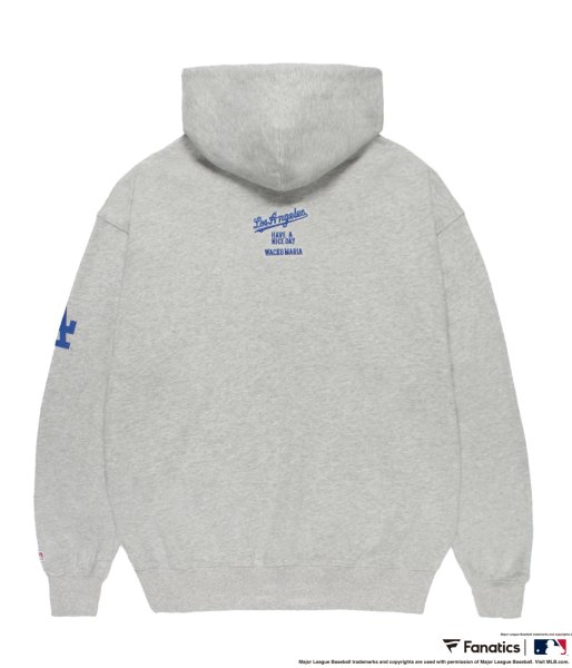 画像2: WACKO MARIA (MLB / HEAVY WEIGHT HOODED SWEAT SHIRT TYPE-2) GRAY (2)