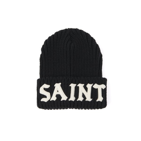 画像1: SAINT Mxxxxxx (KNIT CAP_SAINT) BLACK (1)