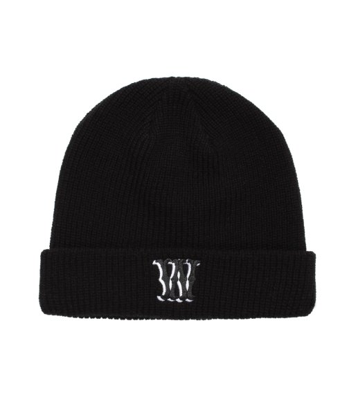 画像1: WACKO MARIA (KNIT WATCH CAP TYPE-1) BLACK (1)