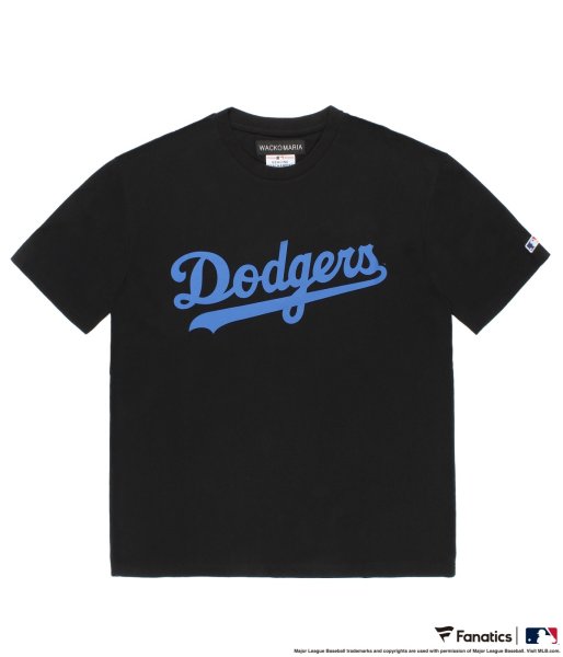 画像1: WACKO MARIA (MLB / CREW NECK T-SHIRTS TYPE-2) BLACK (1)